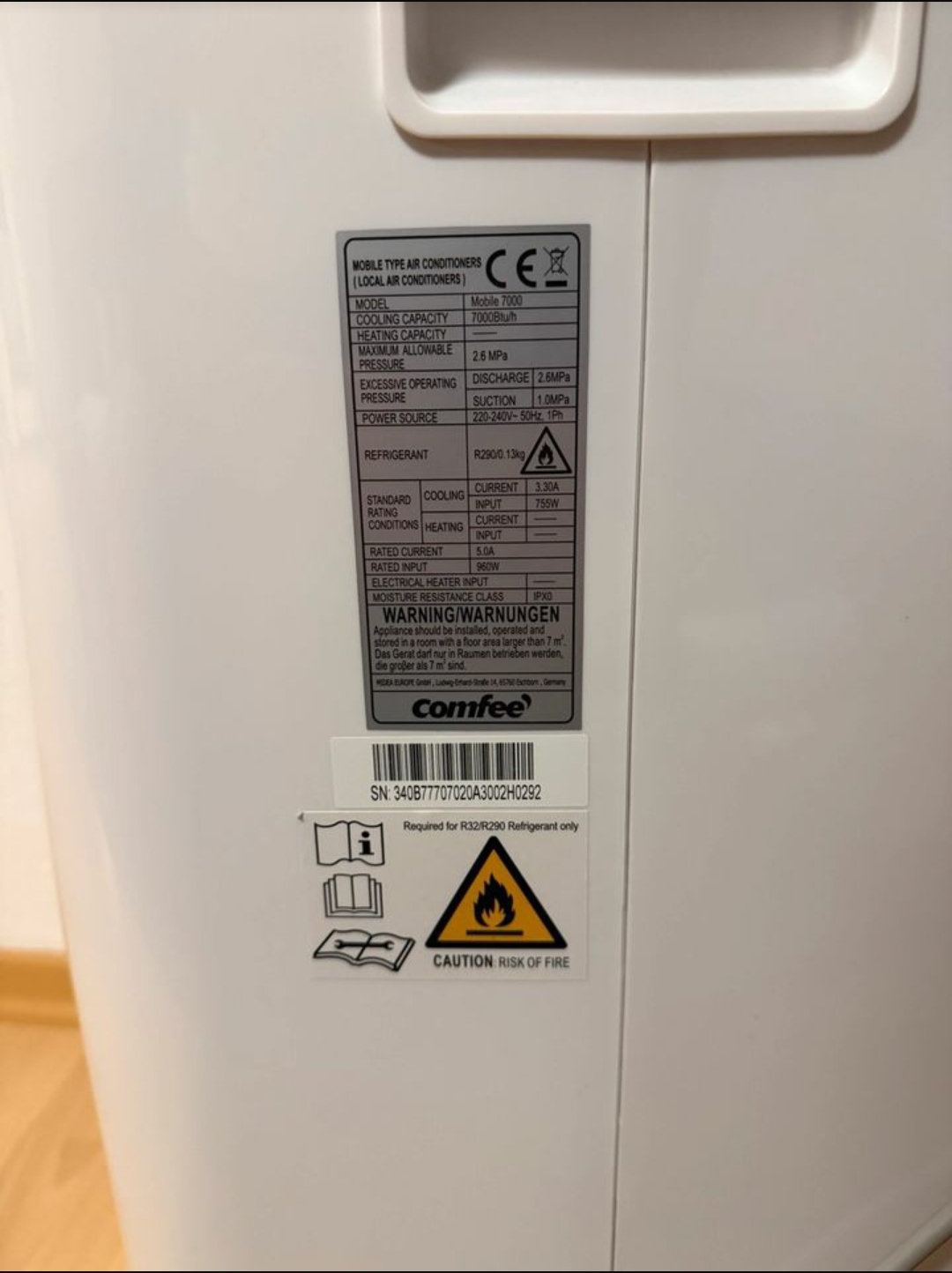Die Klimaanlage wurde erst vor ca. 3 Wochen neu ge